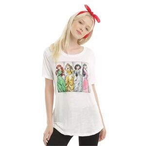 NWT Hot Topic Disney Renaissance Princess Panel T-Shirt XL